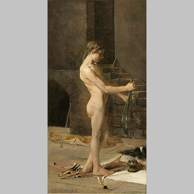 Thomas Wilmer Dewing The Sorcerers Slave 1877