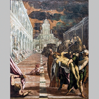 Tintoretto St Marks Body Brought to Venice 3