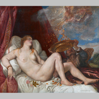 Titian Danae receiving the Golden Rain