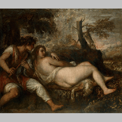 Titian - Nymph and Shepherd