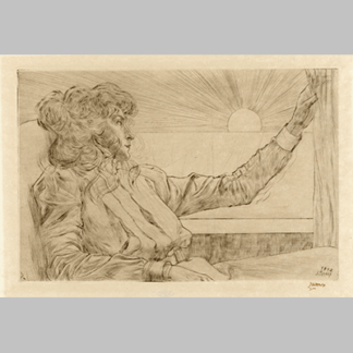 Jan Toorop - Seated Woman by a Window