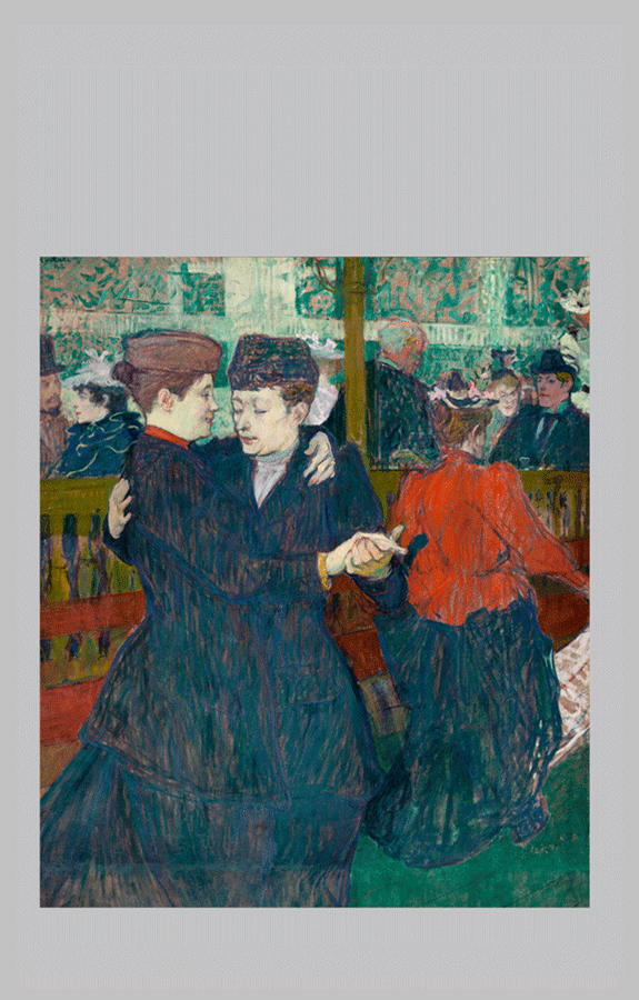 Toulouse Lautrec Deux femmes dansant au Moulin Rouge