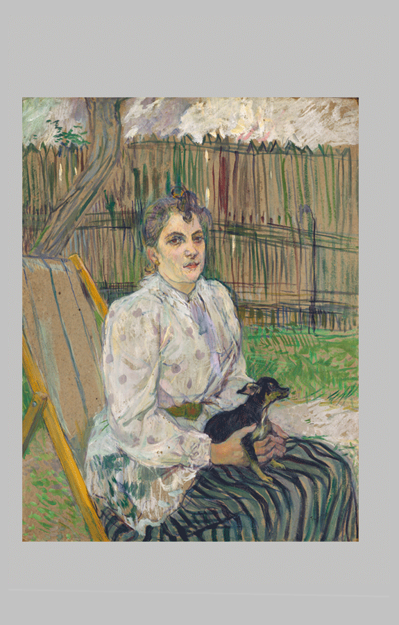 Toulouse Lautrec Lady with a Dog 1
