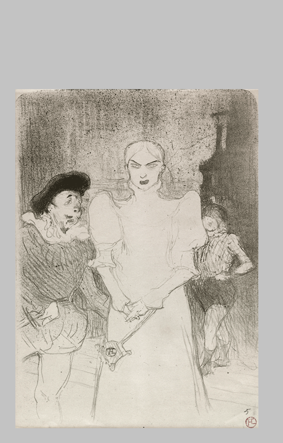 Toulouse Lautrec A lOpera Madame Caron dans Faust 1893 copy 1