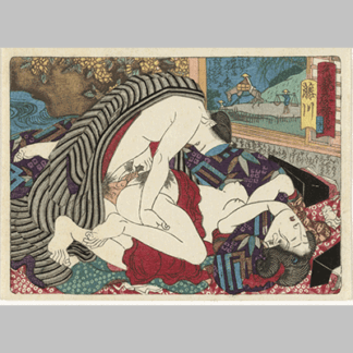 Utagawa Kunisada The erotic road to the capital Fujikawa