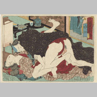 Utagawa Kunisada The erotic road to the capital Minakuchi