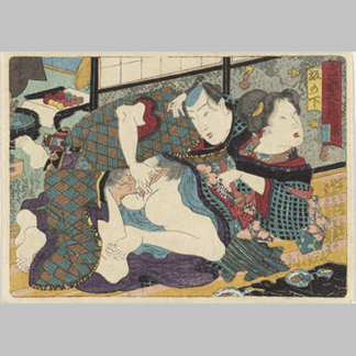 Utagawa Kunisada The erotic road to the capital Sakanoshita