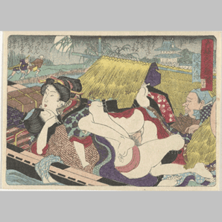 Utagawa Kunisada The erotic road to the capital Yodo