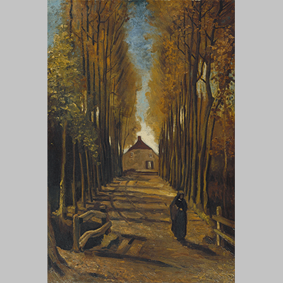 Van Gogh Avenue of poplars in autumn 1