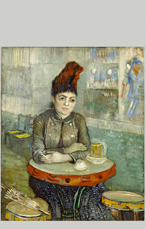 Van Gogh In the cafe Agostina Segatori in Le Tambourin 1