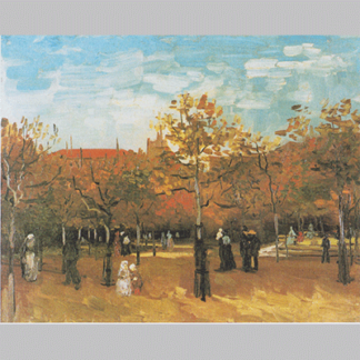 Van Gogh Spazierganger im Bois de Boulogne1