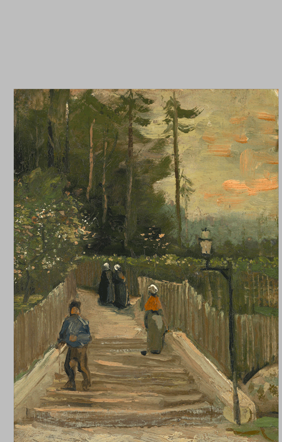 Van Gogh Weg te Montmartre d