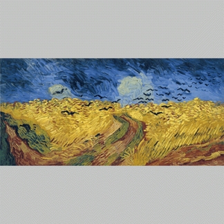 Van Gogh Wheatfield with crows 2