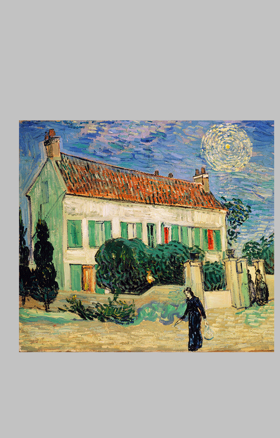 Van Gogh White house at night 1