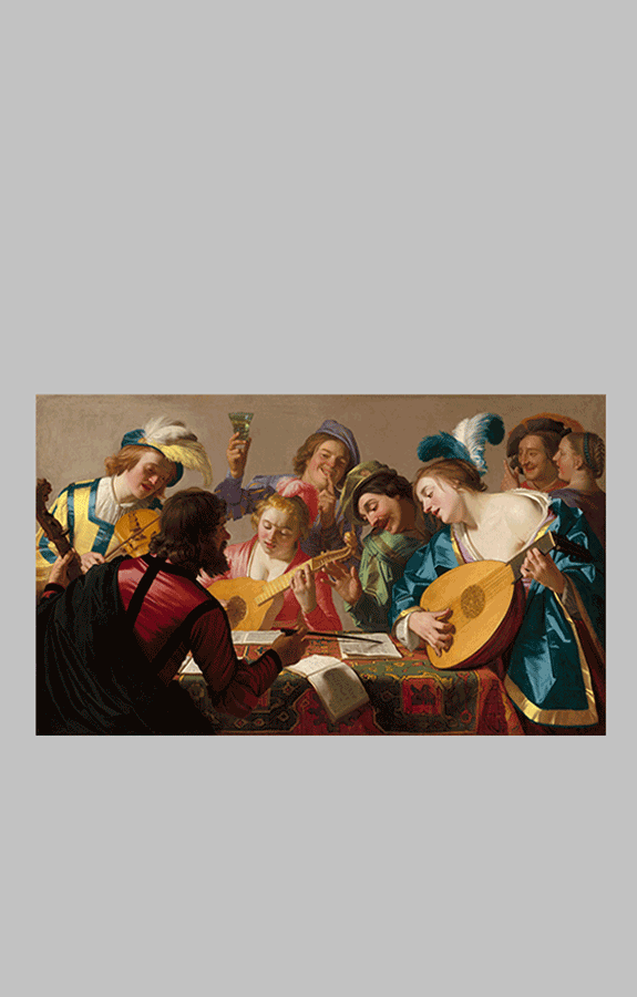 Van Honthorst The Concert wt 53 4