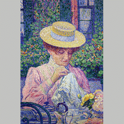 Van rysselberghe te in giardino 1903