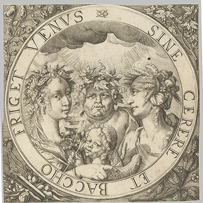 Bartholomeus Willemsz - Venus Amor Bacchus en Ceres