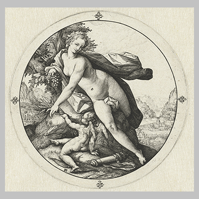 Hendrick Goltzius - Venus en Cupido