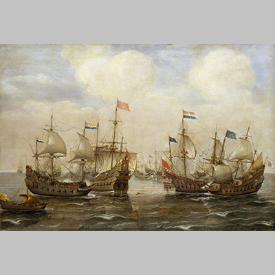 Cornelis Verbeeck -An Engagement Between the Spanish and the Dutch, circa 1630