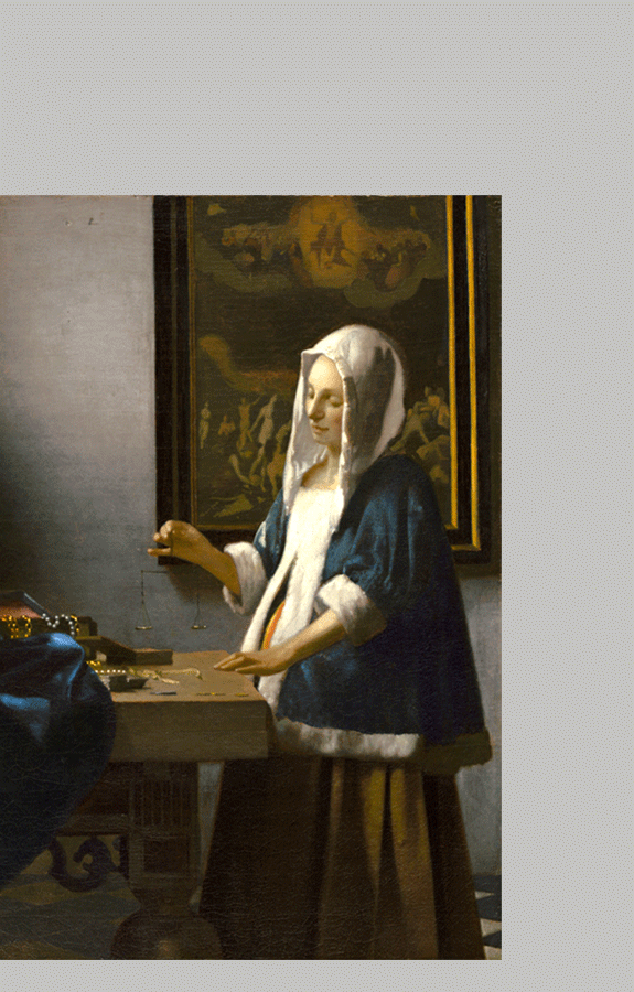 Vermeer Woman Holding a Balance d1
