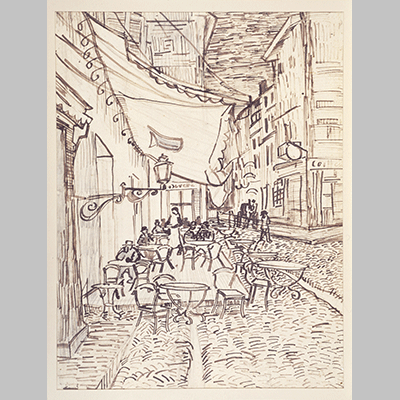 Vincent van Gogh Cafe Terrace at Night 1888