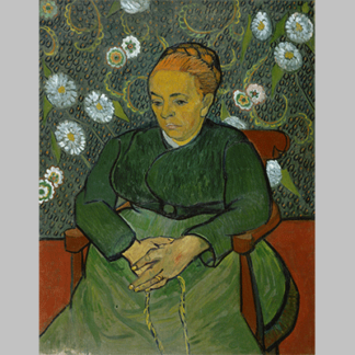 Vincent van Gogh La berceuse Portret van Madame Roulin