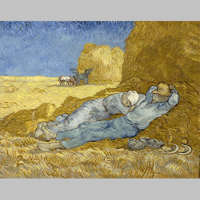 Vincent van Gogh The siesta after Millet 1