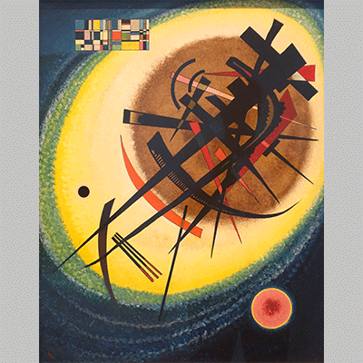 Wassily Kandinsky In the Bright Oval 1925