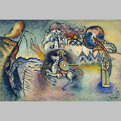 Wassily kandinsky st. george and the dragon