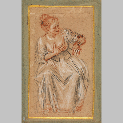 Watteau Woman Seated