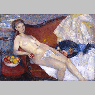 William Glackens Nude with Apple