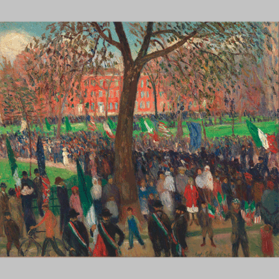 William J. Glackens Parade, Washington Square (1912)