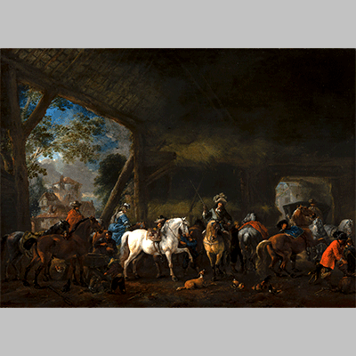 Philips Wouwerman - The Arrival at the Stable