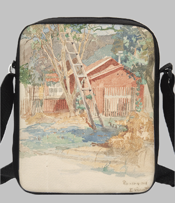 Pourville by Claude Monet Laptop Messenger Bag 