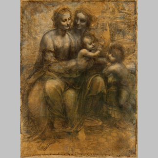 Leonardo da Vinci - Virgin and Child with St Anne and John the Baptist