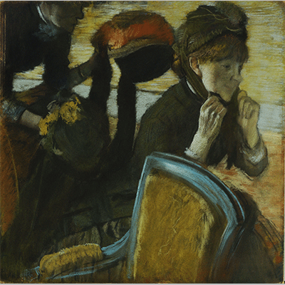 degas at the milliners