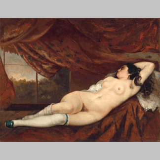 gustave courbet femme nue couchee