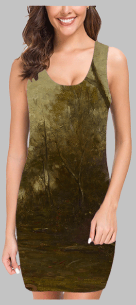landscape vest dress