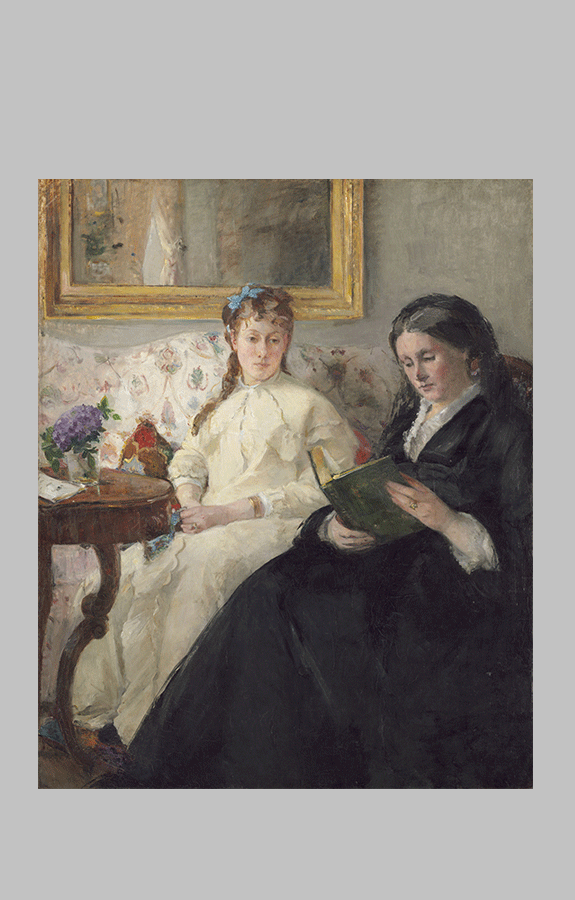 morisot Portrait de Mme Morisot et de sa fille Mme Pontillon 1