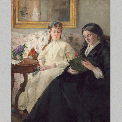 Berthe Morisot - Portrait de Mme Morisot et de sa fille Mme Pontillon