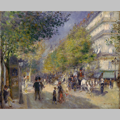 pierre auguste renoir the grands boulevards